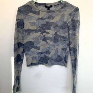 F21 Long Sleeve Crop